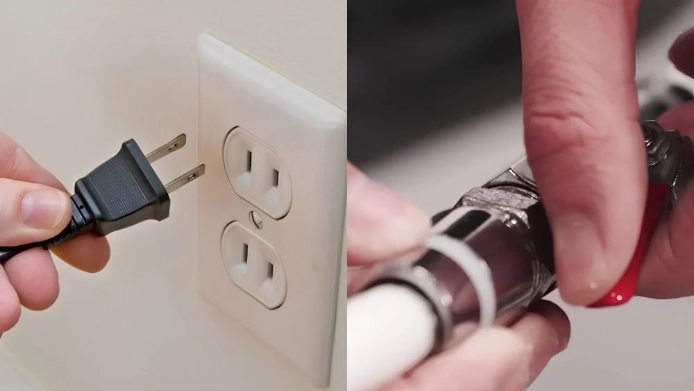 Kiểm tra nguồn điện và van cấp nước